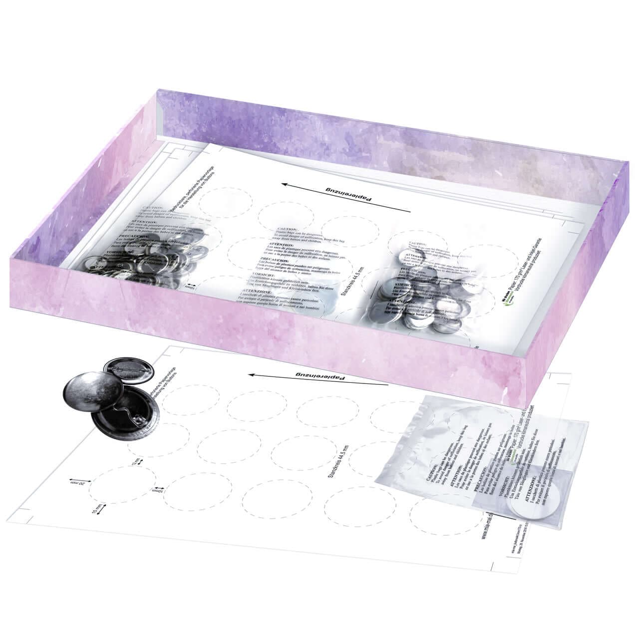 Badge It Buttonmaker kompatible Refill Rohlinge im Nachfüllpack - mia mai