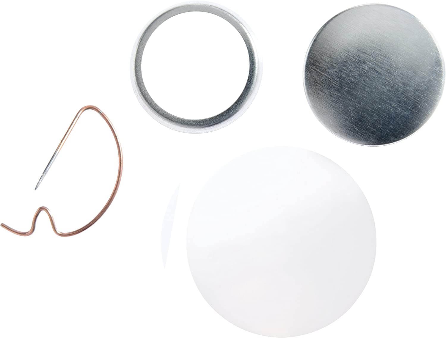 Buttonrohlinge mit Bogennadel für IBP Maschinen - mia mai