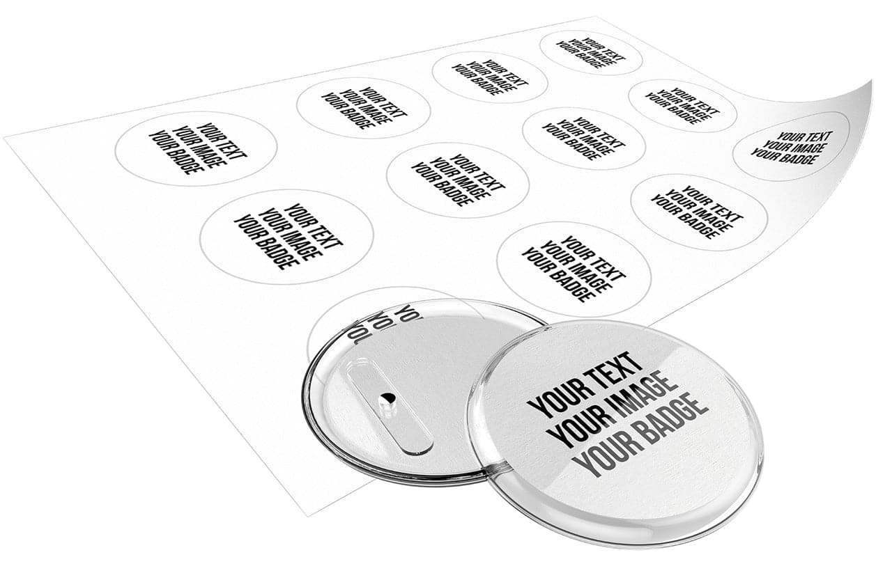 Ruck Zuck Magnetbuttons für Kühlschrank mit A4-Buttonpapier - mia mai