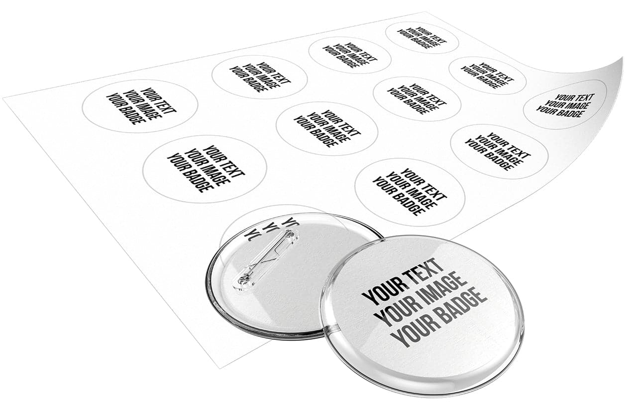 Ruck Zuck Buttons mit Nadel und A4-Buttonpapier - mia mai